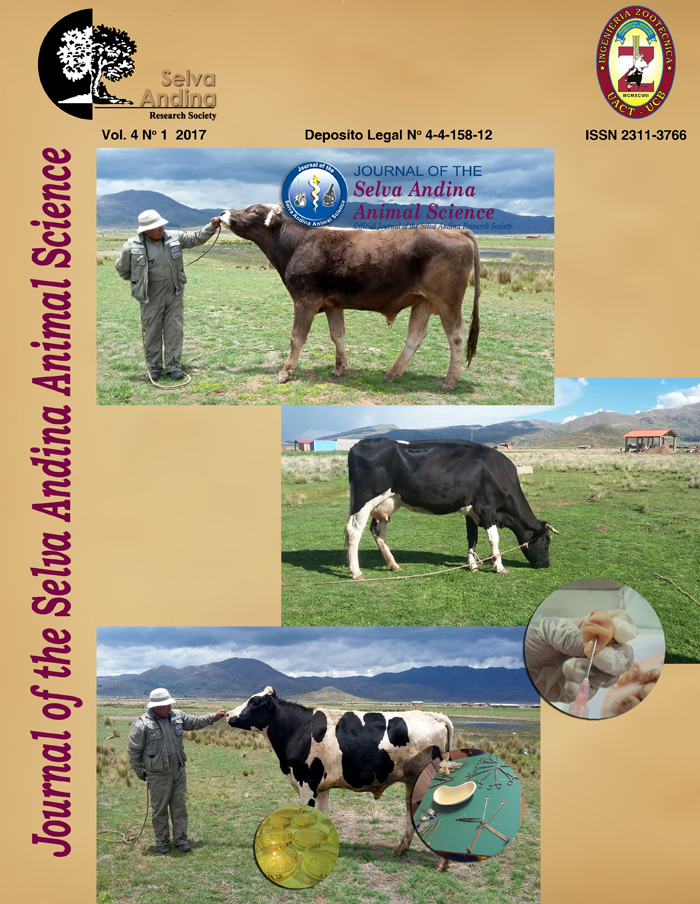 Utilización de alimentos no tradicionales y subproductos agrícolas en la nutrición  animal | JOURNAL OF THE SELVA ANDINA ANIMAL SCIENCE